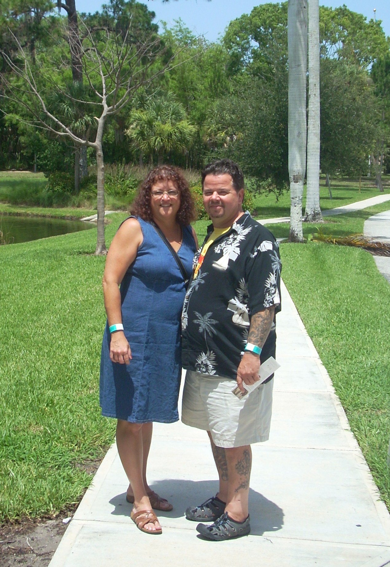 Denise & Mr. Bill at Ringling Museum in Sarasota Forida